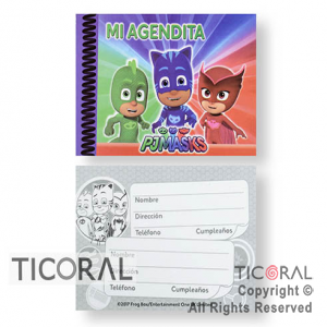 HEROES EN PIJAMA AGENDA MINI x 10